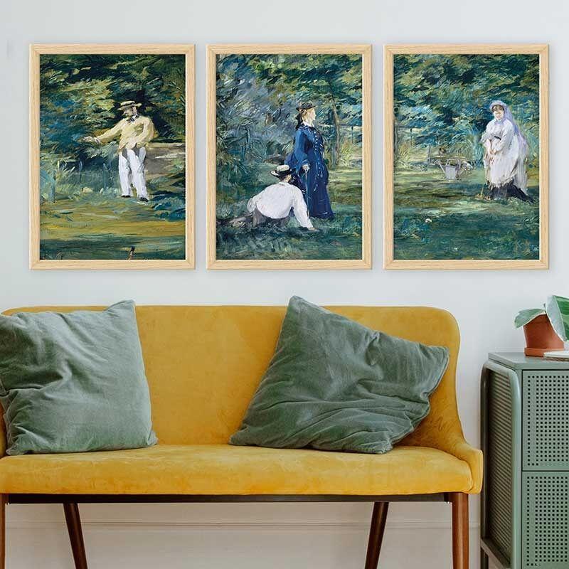 Wallity Set uramljenih slika 3NTC_UN14535778, 3 Dela