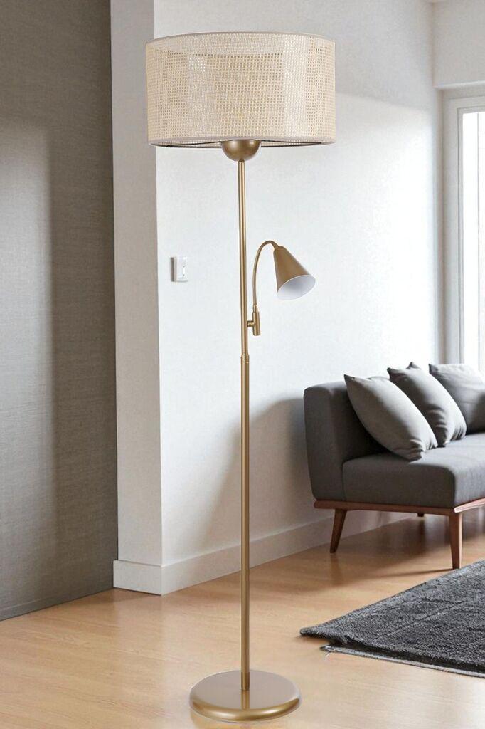 Opviq Podna lampa Devin Zlatne boje
