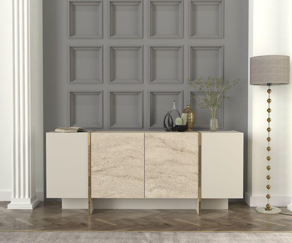 Hanah Home Konzolni sto Veyron, 180x75.5x46.6 cm, Bež