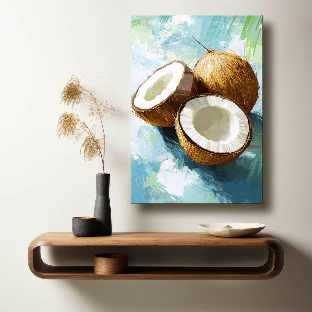 Wallity Dekorativna slika na kaljenom staklu, 40x60cm, Šarena