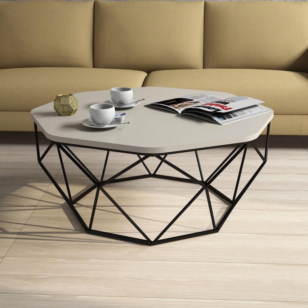 HANAH HOME Diamond Klub sto, 90x38x90cm, Beli