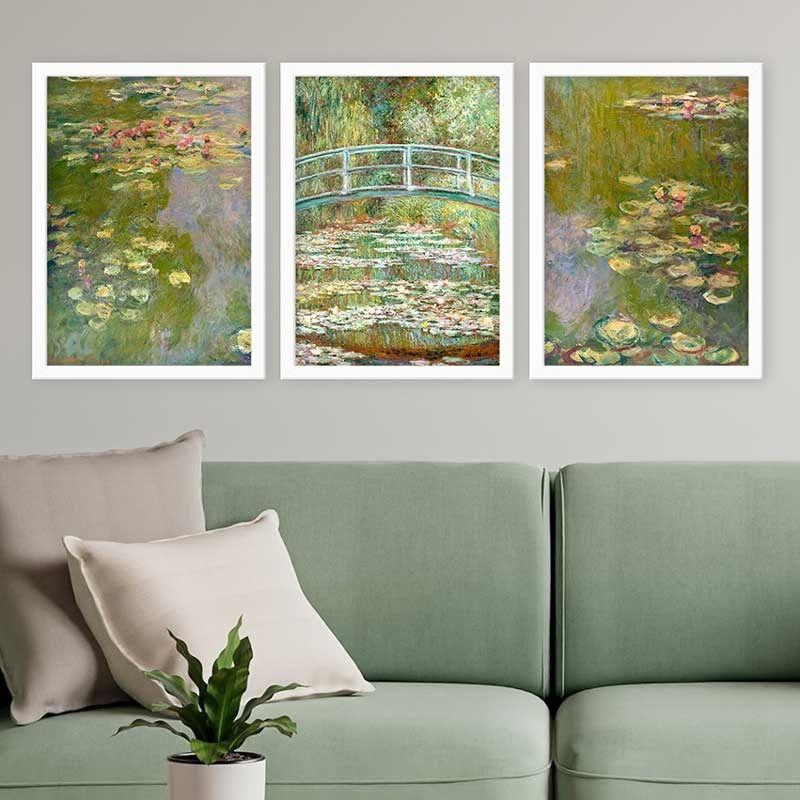 Wallity Set uramljenih slika 3BC_UN2680947, 3 Dela