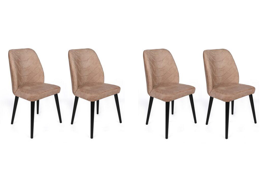 Hanah Home Set stolica Dallas-523 V4, 75x62x102 cm, 4 komada, Bež