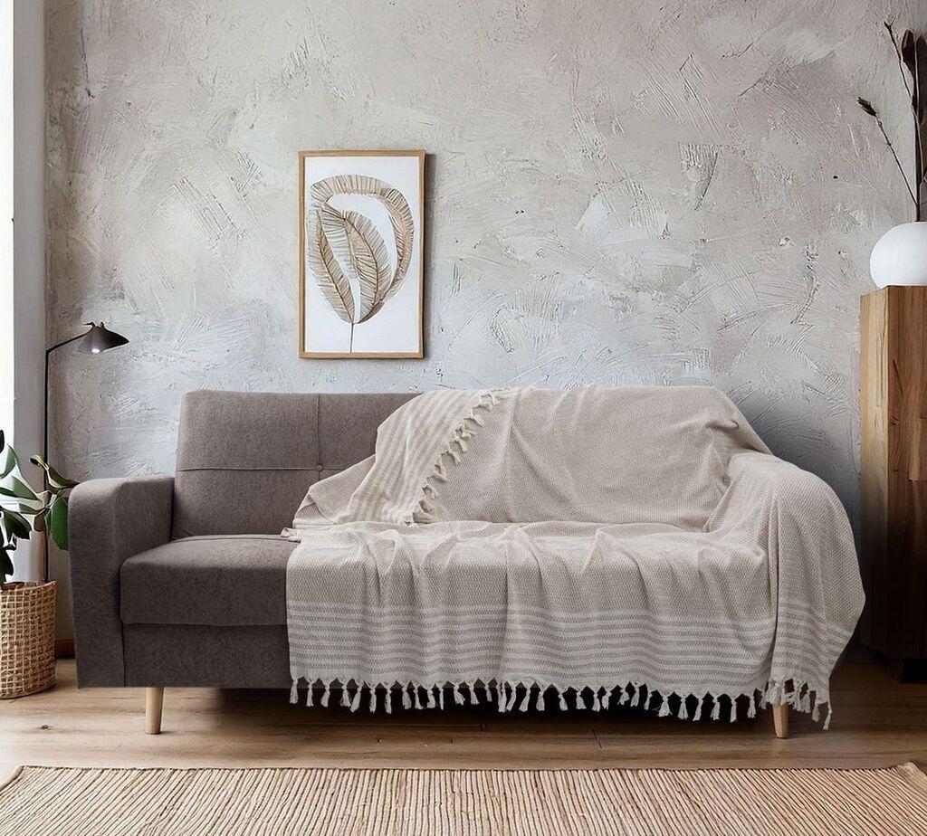 L'essentiel Maison Prekrivač za sofu Sophia, 180x220 cm, Krem