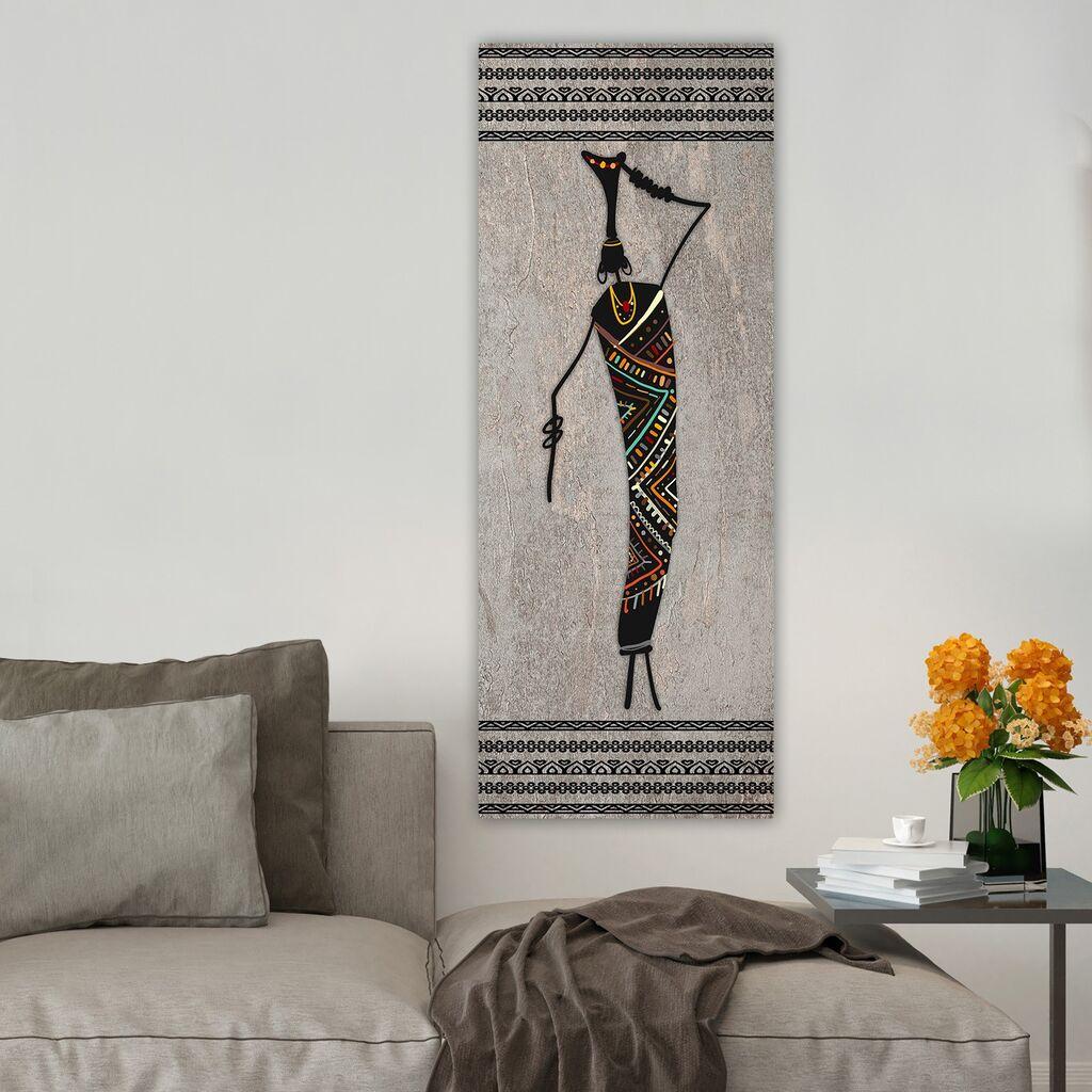 Wallity Dekorativna slika na platnu, 30x80cm, Šarena