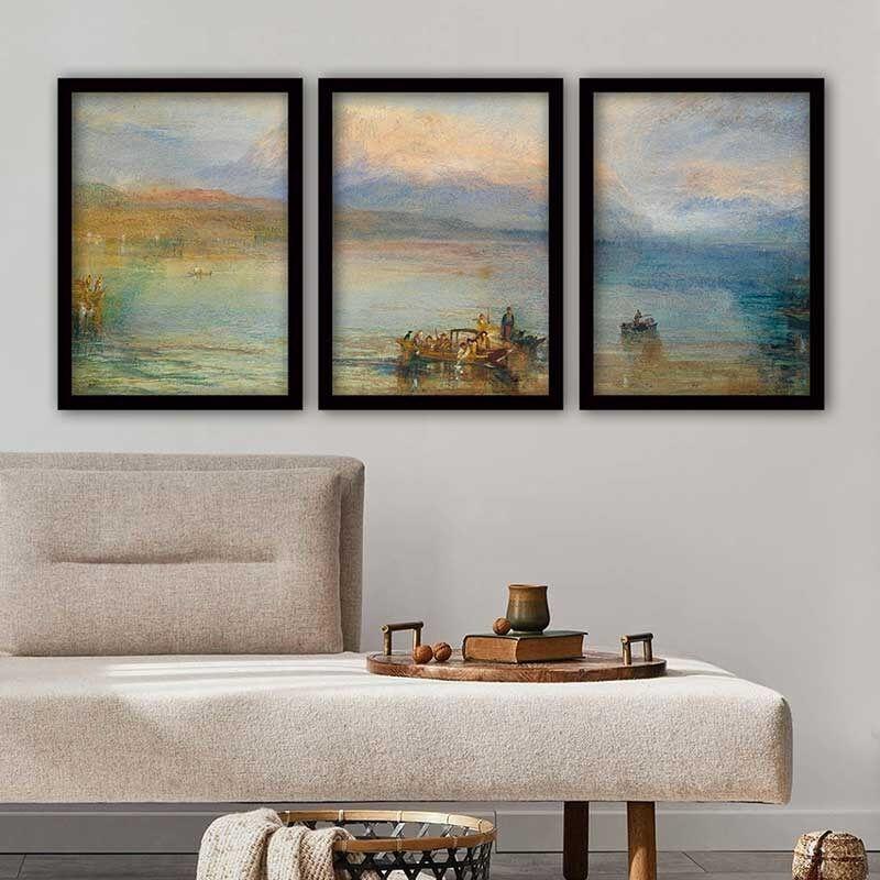Wallity Set uramljenih slika 3SC_UN54424, 3 Dela