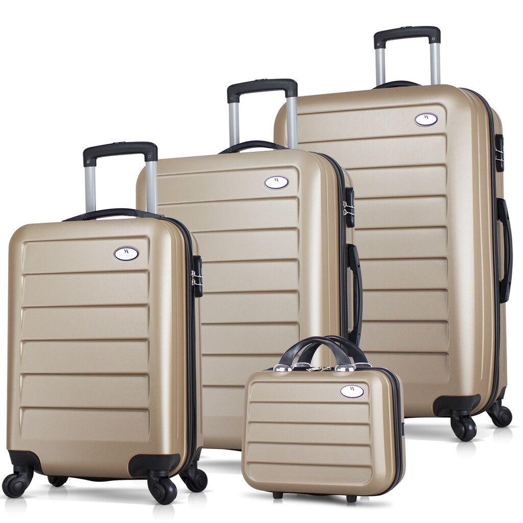 MyValice Set kofera 8435, 4 dela, Zlatne boje