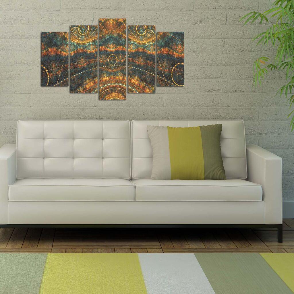 Wallity Set Slika 5ABSMDF-54, 5 Delova