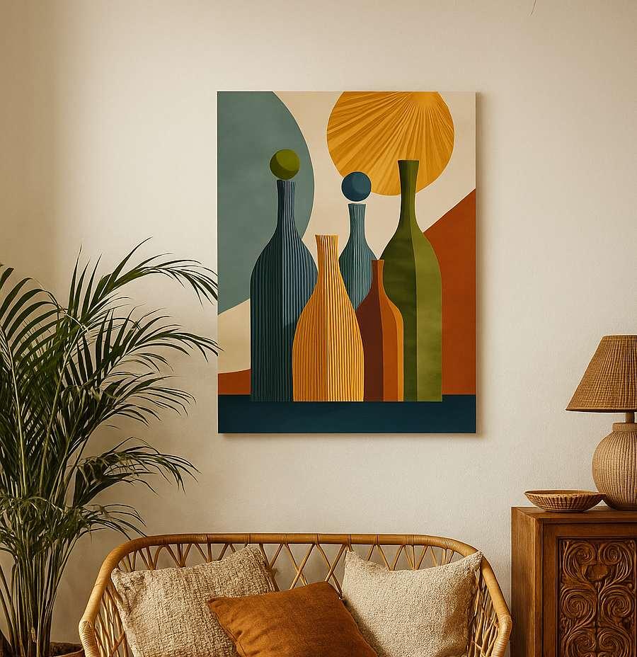 Wallity Dekorativna slika na platnu, 70x100cm, Šarena