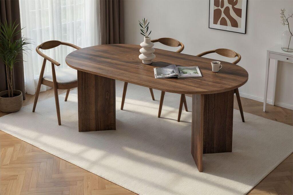 Nordure Trpezarijski sto Sablin, 180 x 90 x 75 cm, Boja oraha
