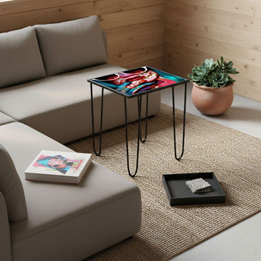 Hanah Home Kafeni stočić, 53x55cm, Šareni