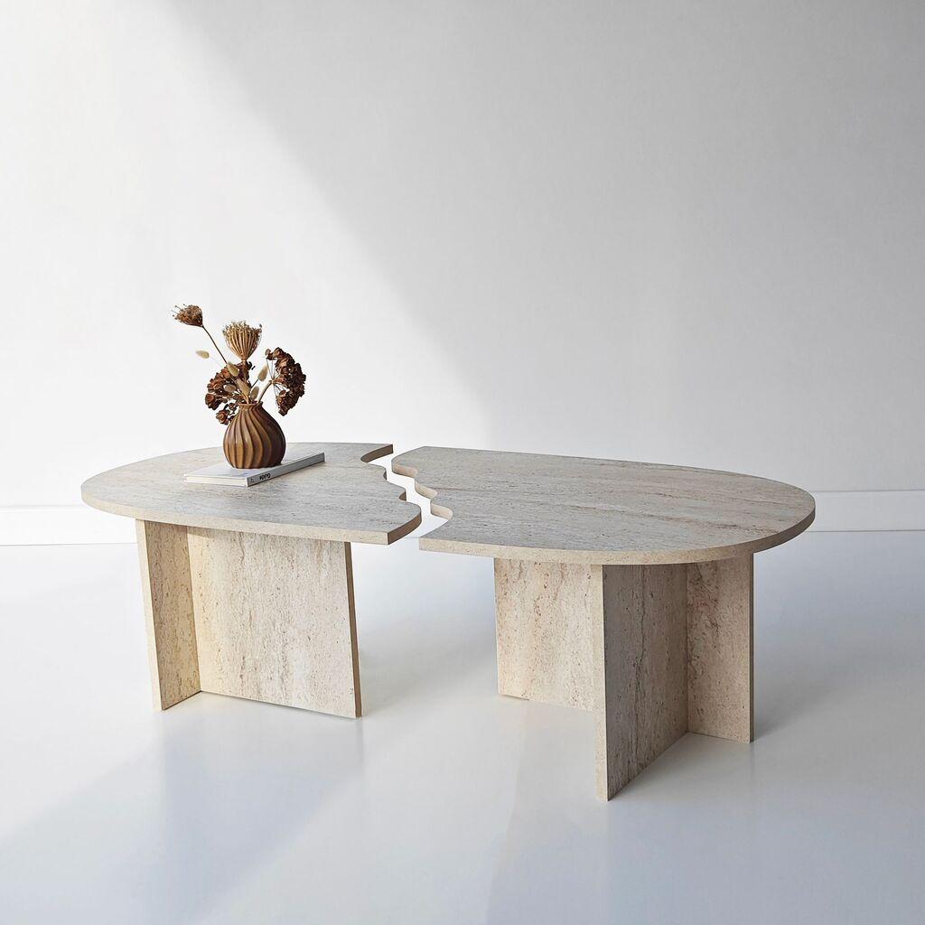Hanah Home Kafeni stočić, 120x38cm, Bež