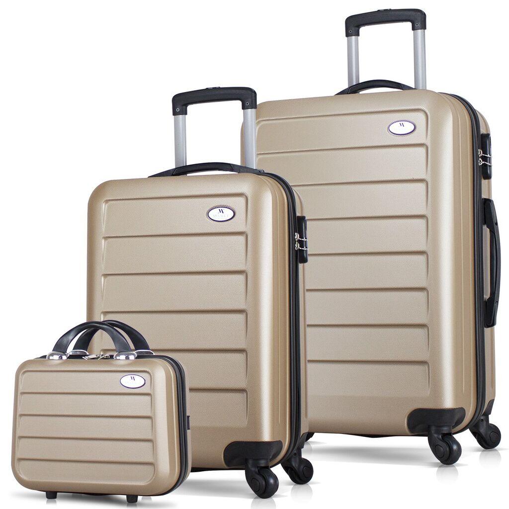 MyValice Set kofera 8558, 3 dela, Zlatne boje