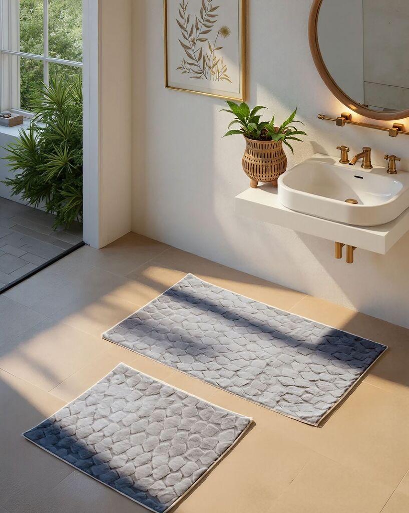 L'essentiel Maison Set prostirki za kupatilo Rabbit, 2 dela, Antracit