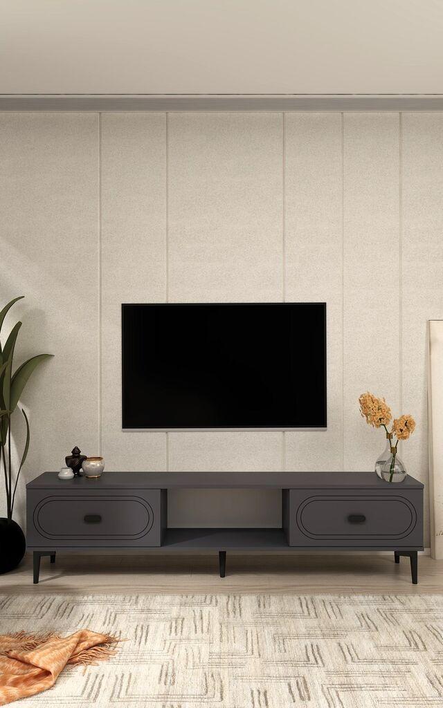 Hanah Home TV Komoda Weny, Antracit