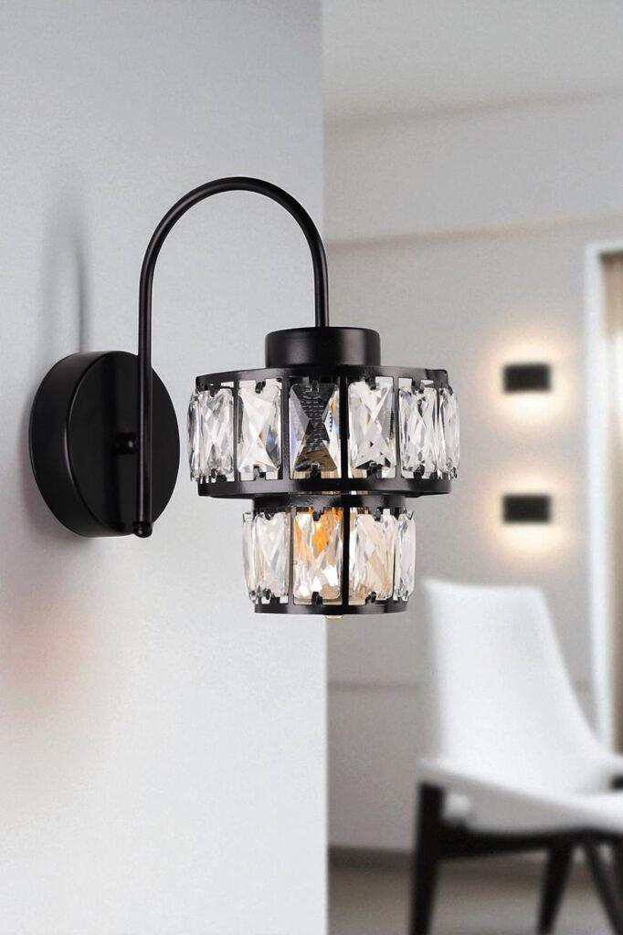 Opviq Zidna lampa 9038-1A, Crna