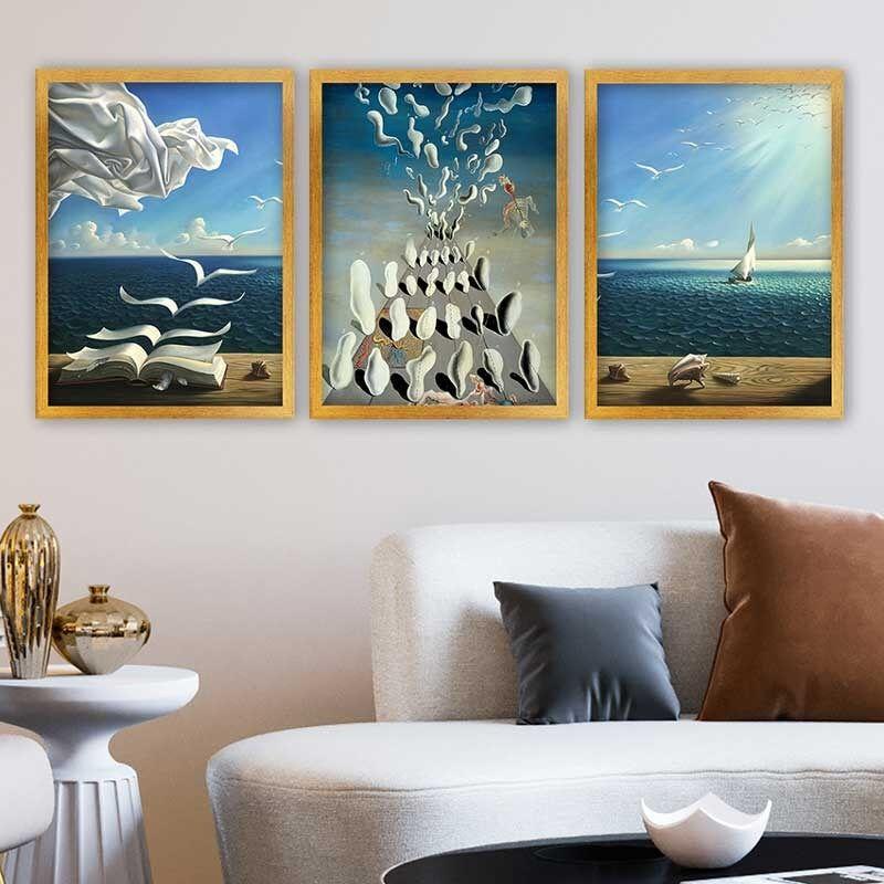 Wallity Set uramljenih slika 3AC_UN611484, 3 Dela