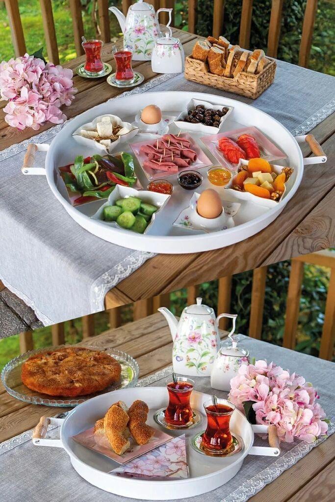 Hermia Set poslužavnika, 2 komada, Beli