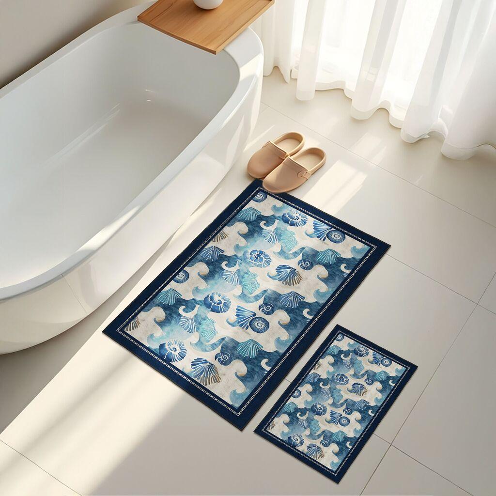 L'essentiel Maison Set prostirki za kupatilo Asr17, 2 dela, Plava