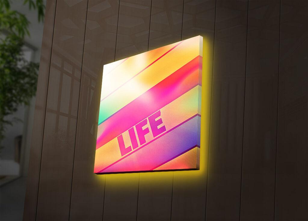 Wallity Slika sa LED osvetljenjem 2828DACT-39, 28x28 cm
