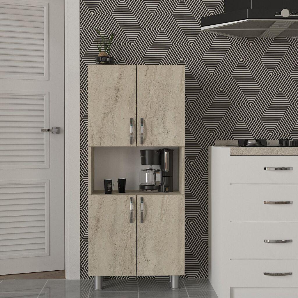 Hanah Home Polica za kuću William, 59.5x140.3x29.5 cm, Krem