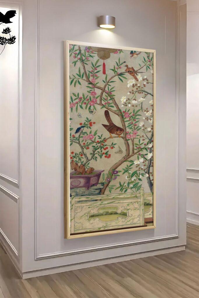 Wallity Dekorativna uramljena slika, 70x33cm, Šarena