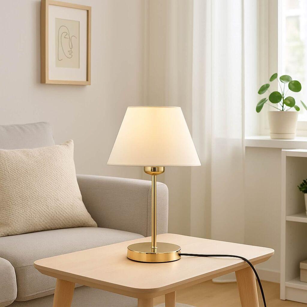 Opviq Stona lampa 241947, Krem