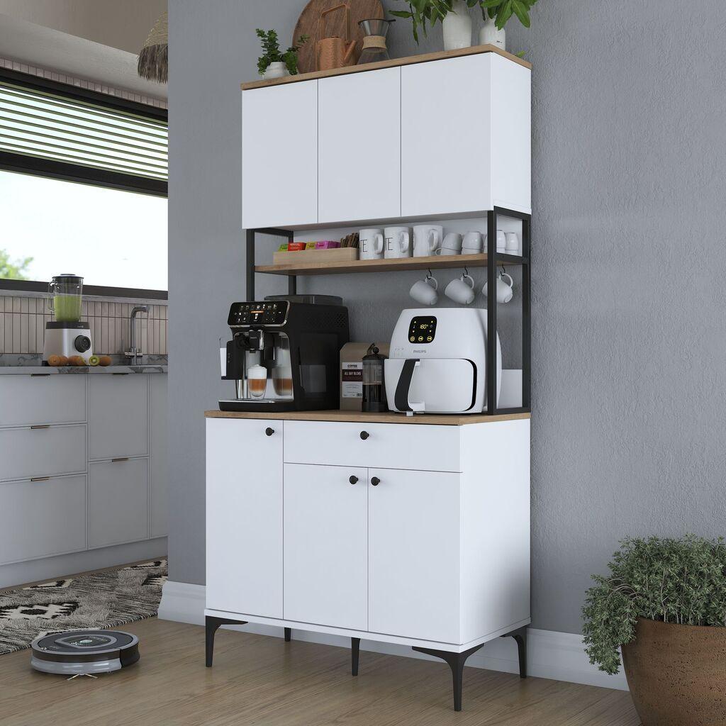Hanah Home Višenamenski ormar JE197-3806, 90.2x184.2 cm, Beli