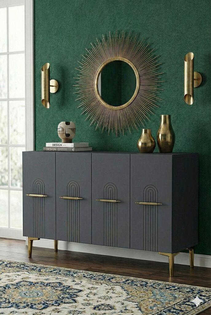 Hanah Home Komoda, 120x79x32cm, Antracit