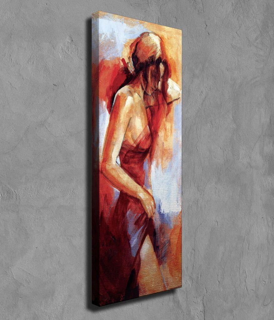 Wallity Dekorativna slika na platnu, 30x80cm, Šarena