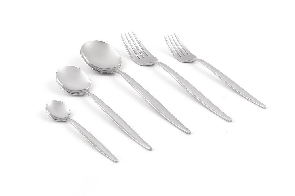 Hermia Set pribora za jelo, 60 komada, Srebrne boje