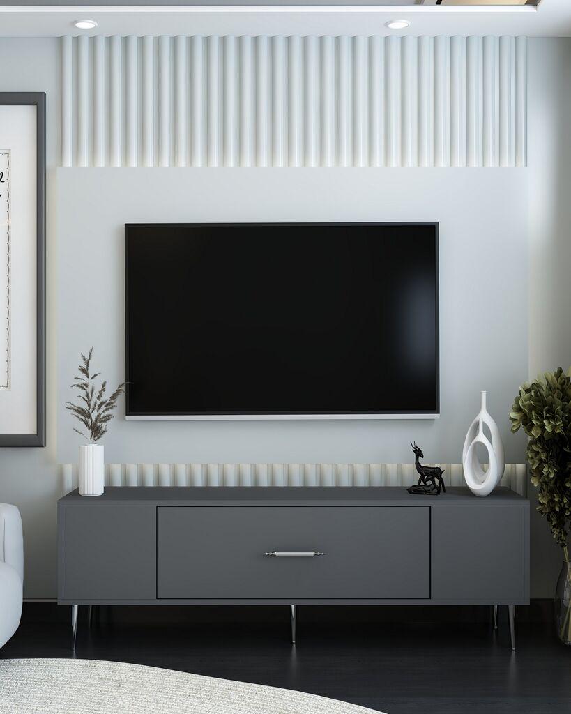 Hanah Home TV Komoda Dekos, 150x48,2x29,6 cm, Antracit