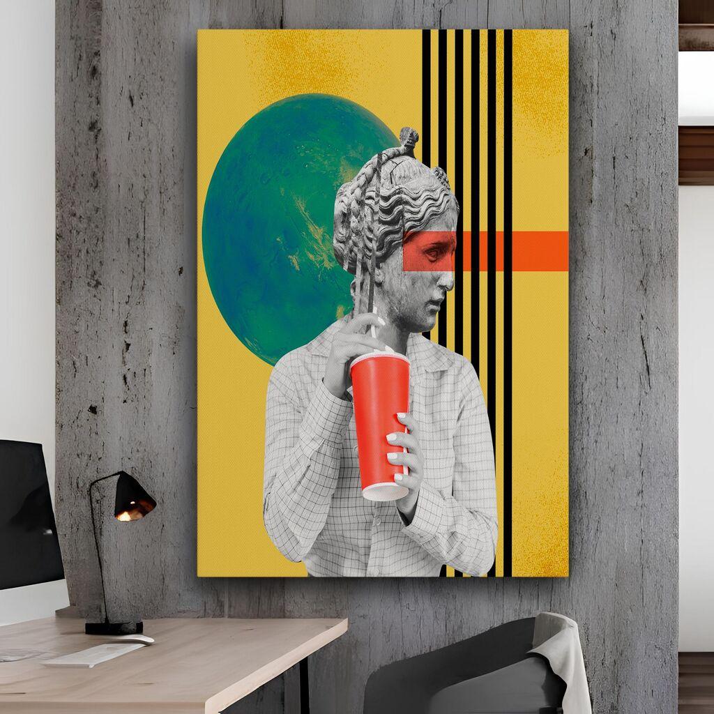 Wallity Dekorativna slika na platnu, 50x70cm, Šarena