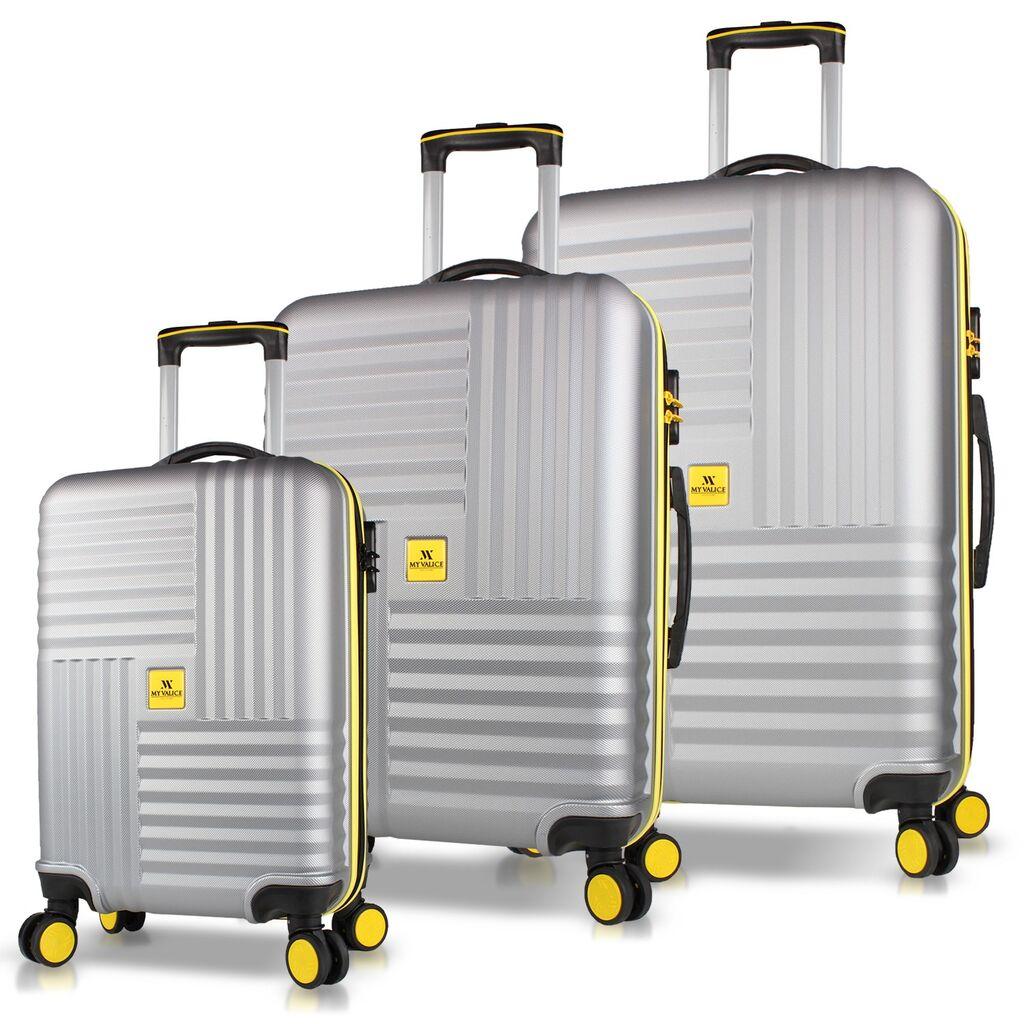 MyValice Set kofera 8098, 3 dela, Sivi