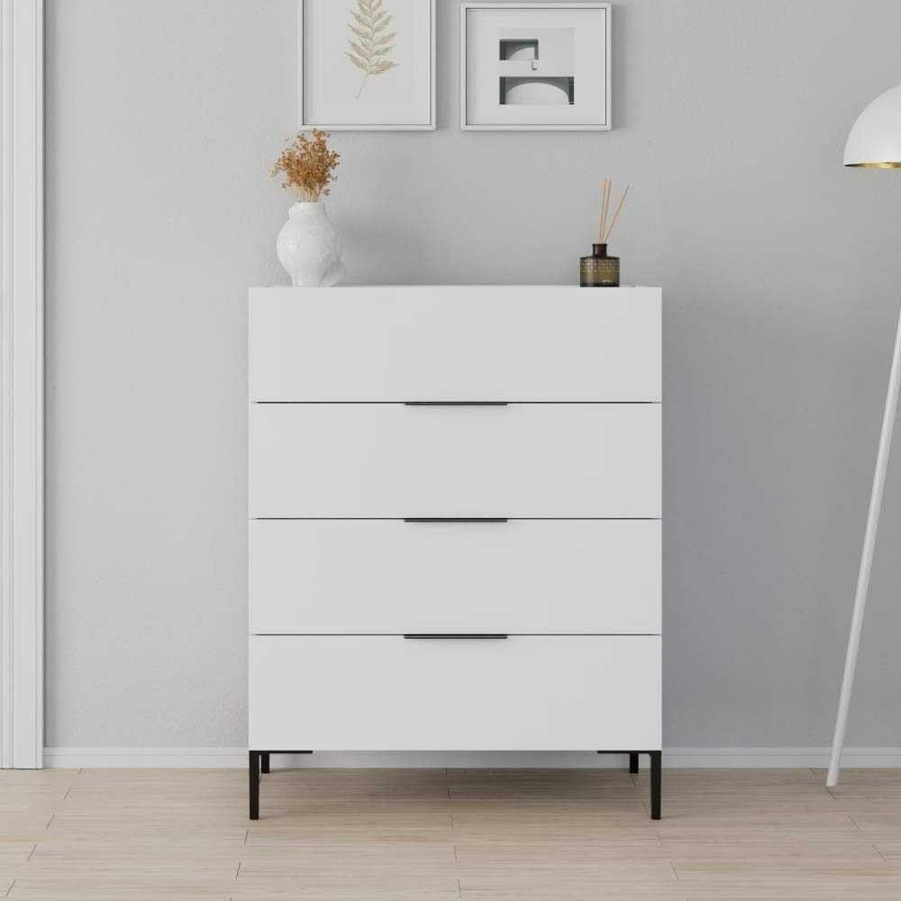 Hanah Home Komoda Sfn-1740-Dd-1, 80x104x44 cm, Bela
