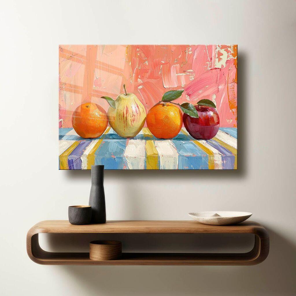 Wallity Dekorativna slika na kaljenom staklu, 40x60cm, Šarena
