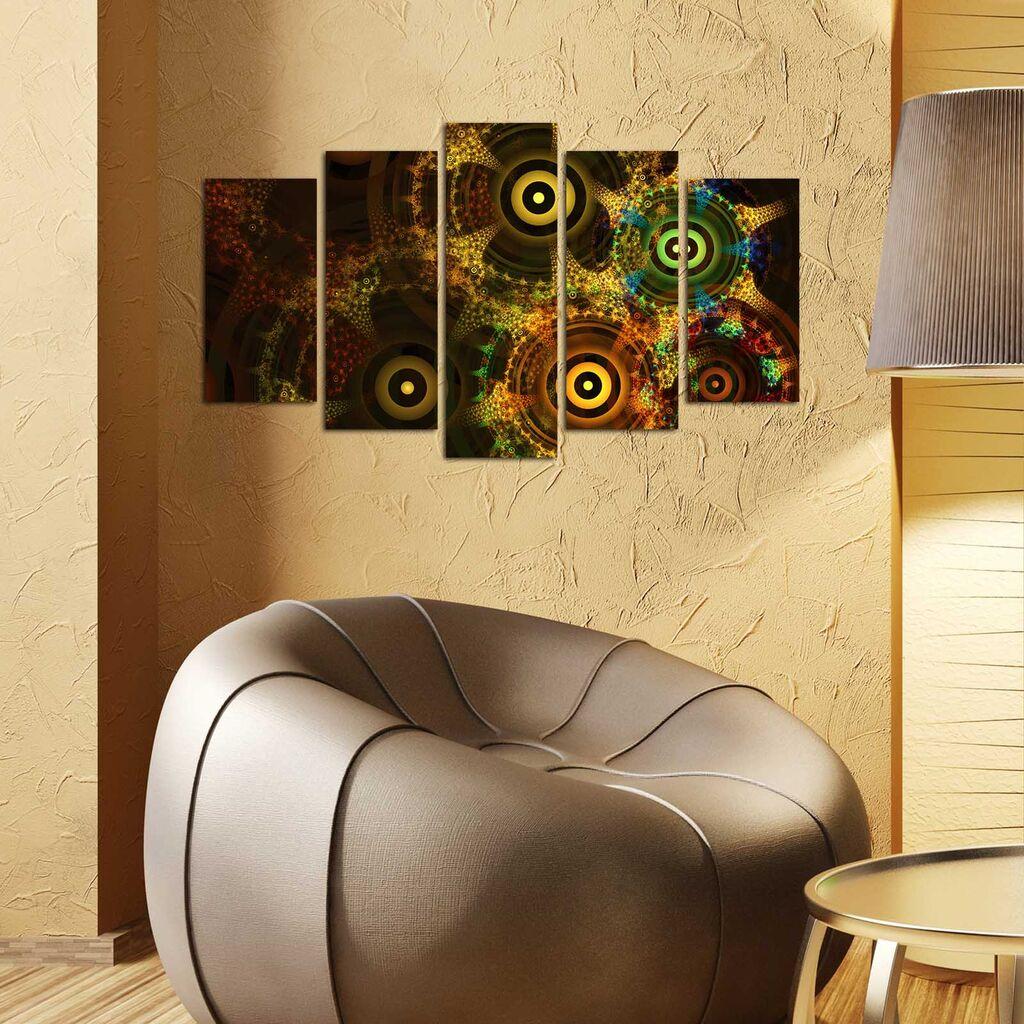 Wallity Set Slika 5ABSMDF-55, 5 Delova