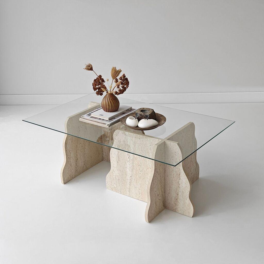 Hanah Home Kafeni stočić, 105x40cm, Bež