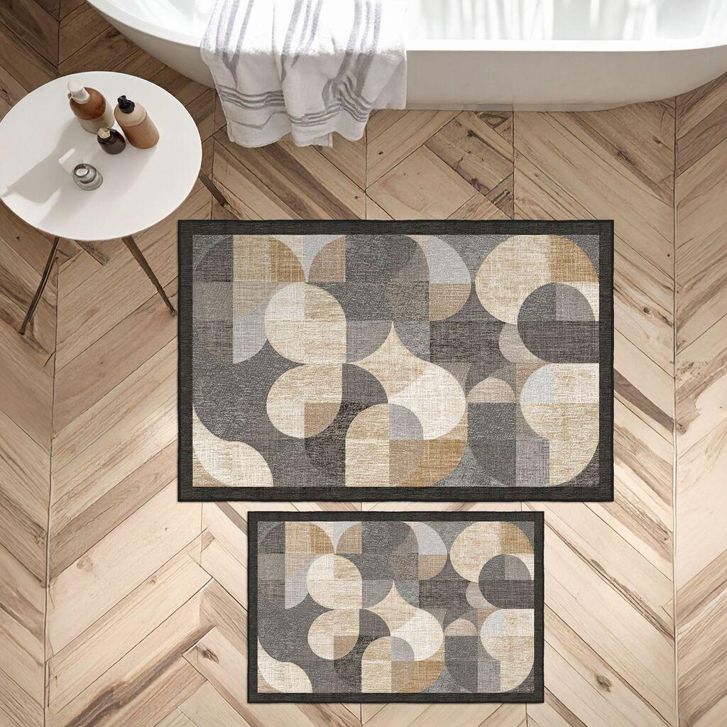 L'essentiel Maison Set prostirki za kupatilo Asr20, 2 dela, Siva