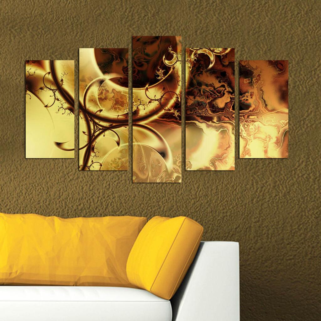 Wallity Set Slika 5PMDF-68, 5 Delova
