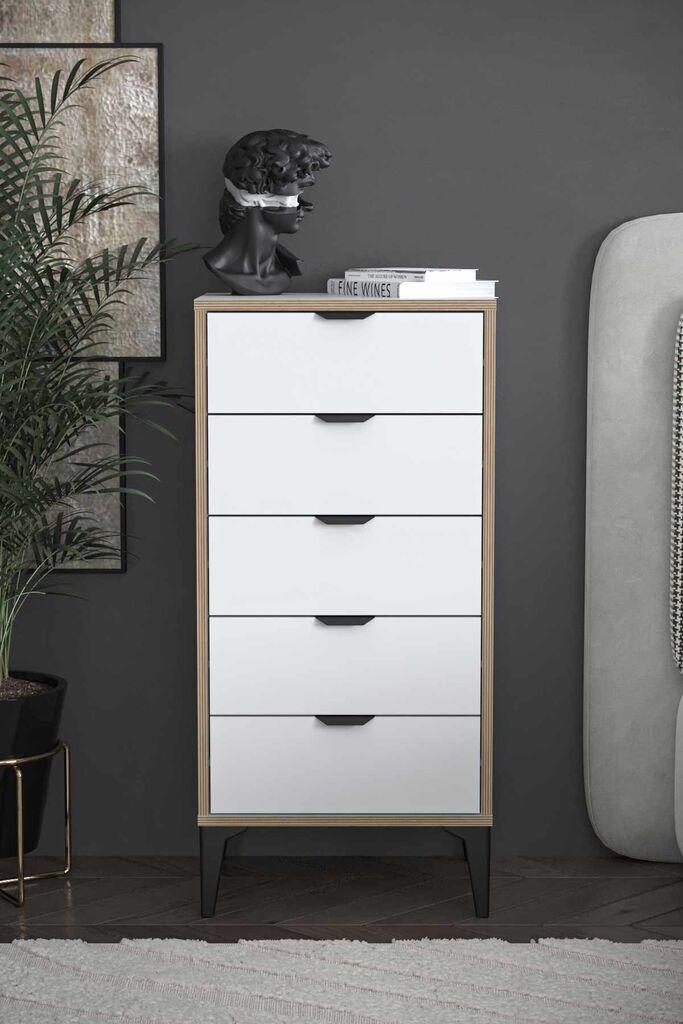 Hanah Home Komoda Arden, 50 x 105 x 40 cm, Bela