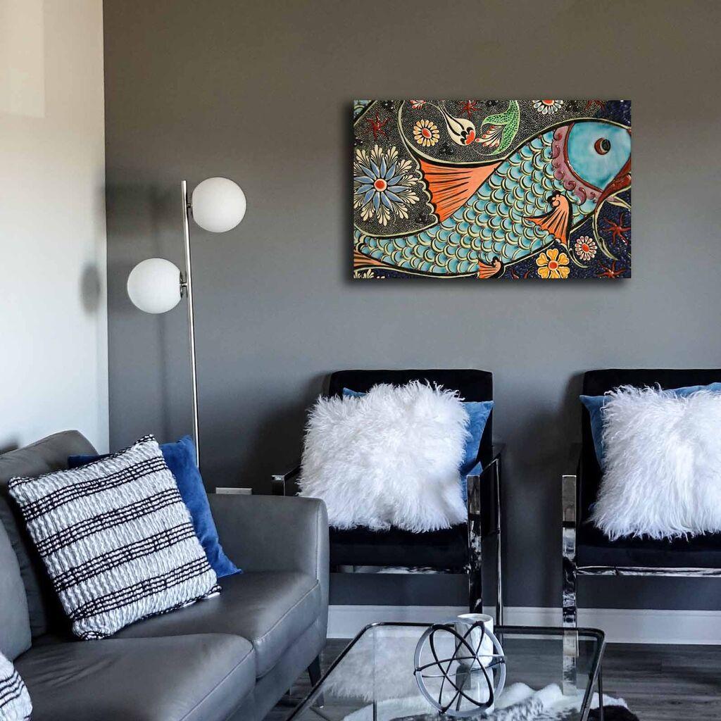 Wallity Dekorativna slika na platnu, 45x70cm, Šarena