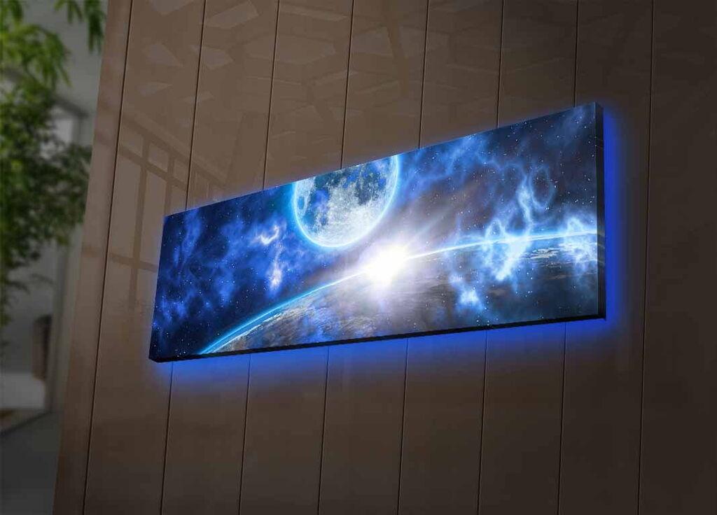 Wallity Slika sa LED osvetljenjem 3090NASA-015, 30x90 cm
