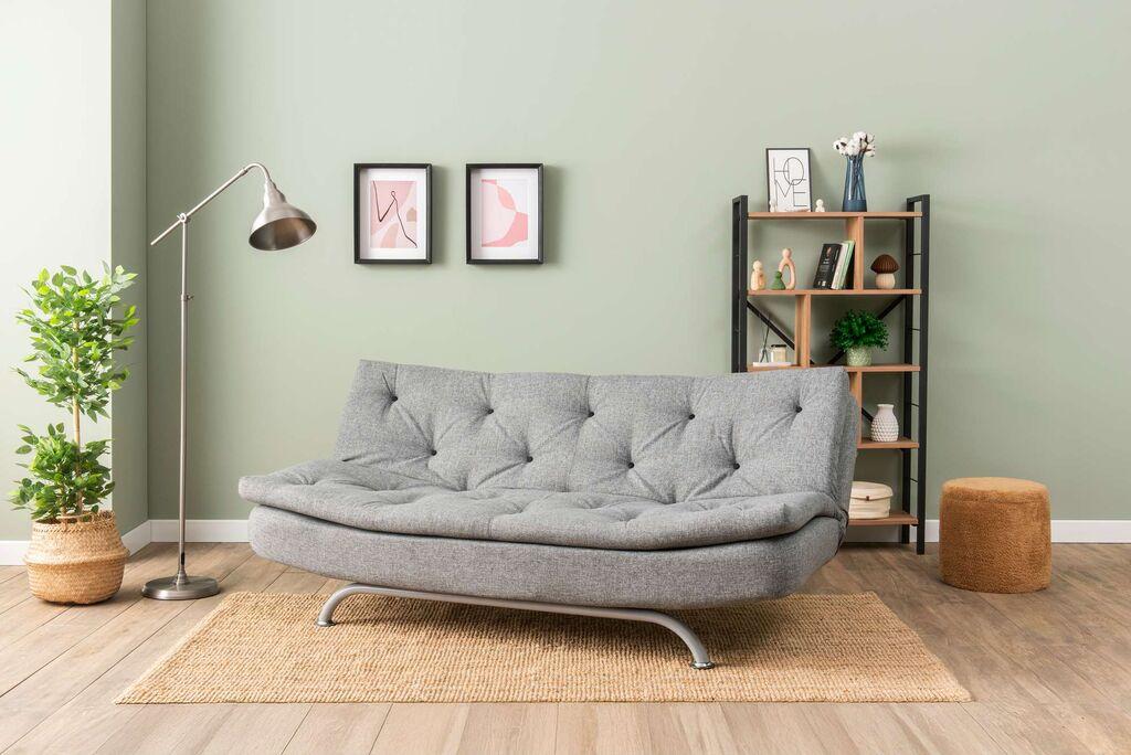 Atelier del Sofa Trosed na razvlačenje Rivo, 185x63x82cm, Sivi