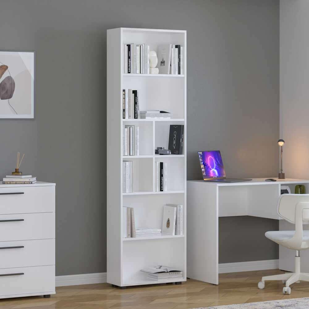 Hanah Home Polica za knjige Ktp-168-Bb-1, 55x187x23 cm, Bela