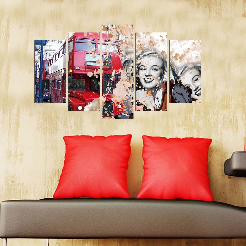 Wallity Set Slika 5PMX-028, 5 Delova