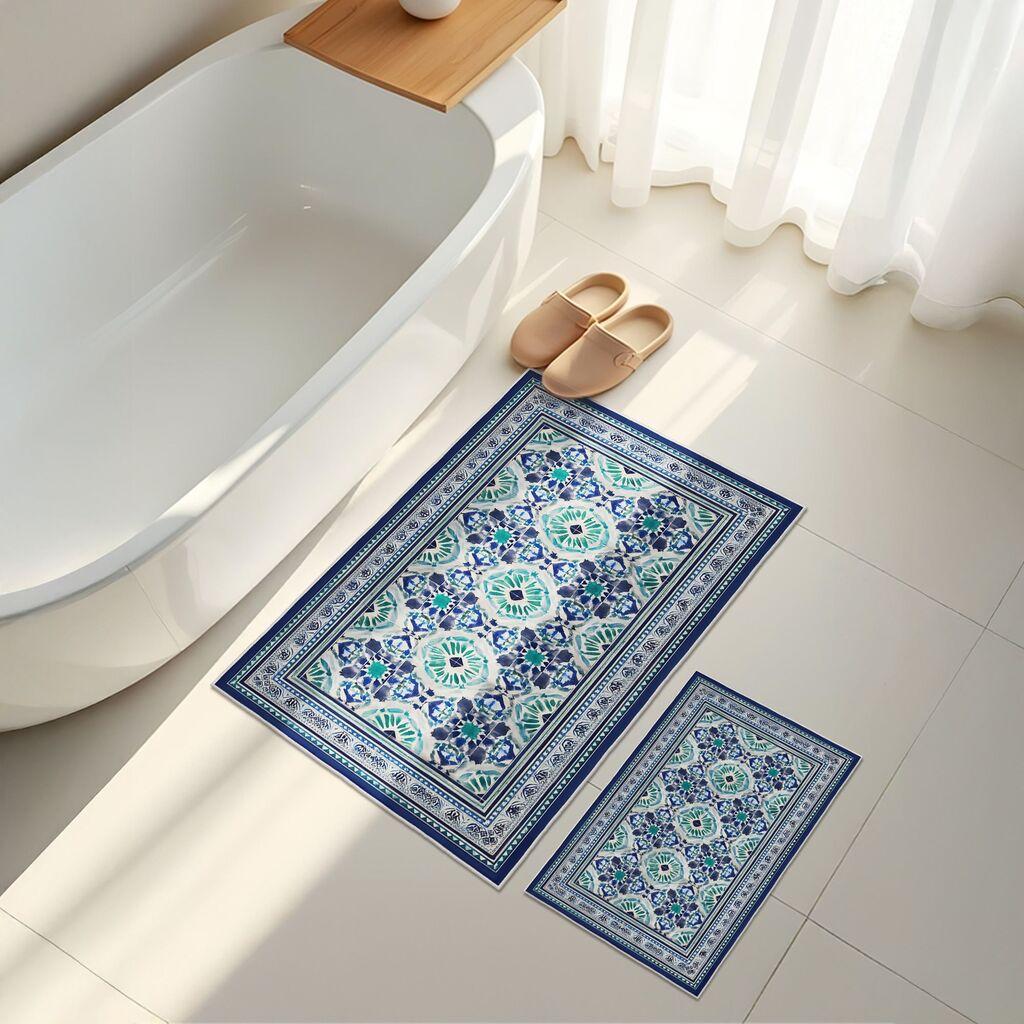 L'essentiel Maison Set prostirki za kupatilo Asr27, 2 dela, Plava