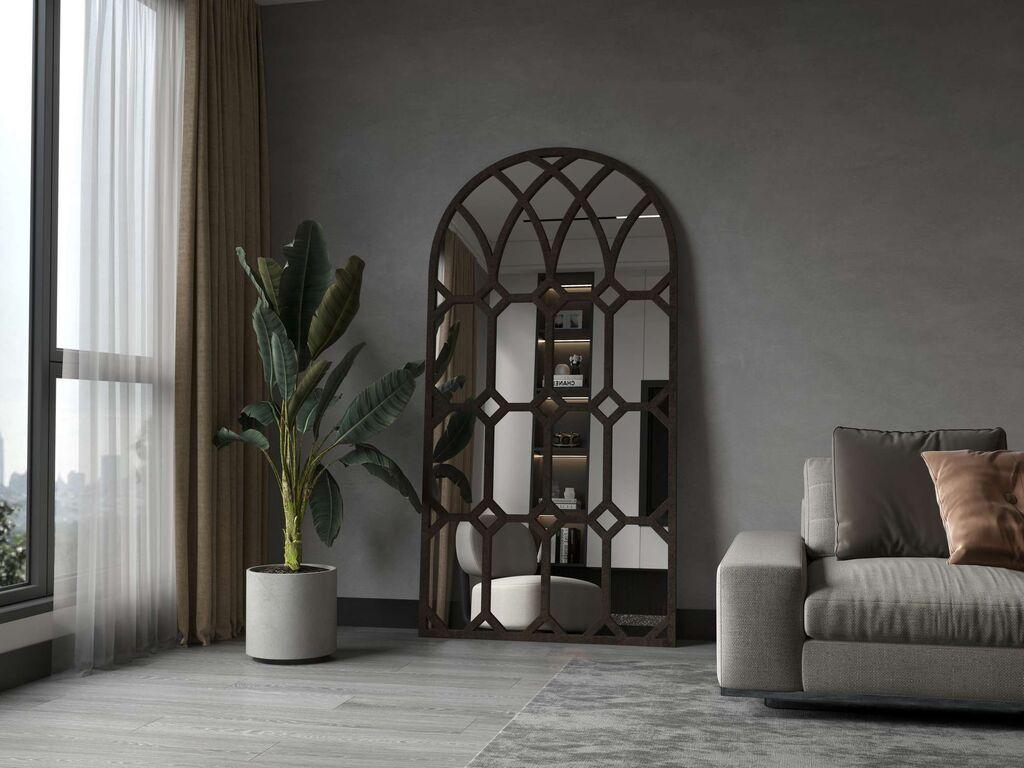 Hanah Home Podno ogledalo Zylo, 90 cm x 180 cm, Braon