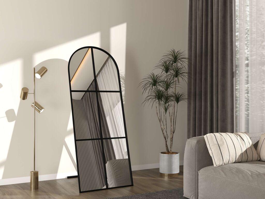 Hanah Home Podno ogledalo Influencer, 70 cm x 180 cm, Crno
