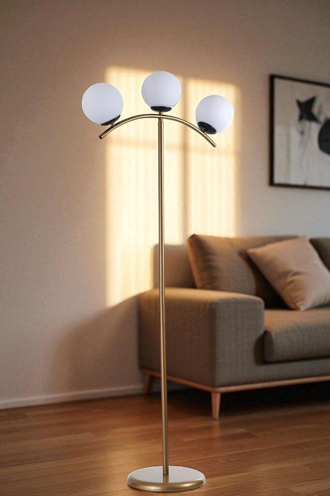 Opviq Podna lampa 8943-1, Zlatne boje